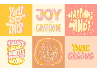 Lettered for fun color palette lettering