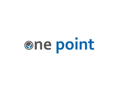 one point logo concept branding design flat graphic graphicdesign icon identity letter logo logodesign logos logosai logotype type typography vector