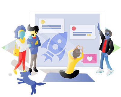 Personal Homepage Illustration adobe illustrator affinity designer affinitydesigner character drawing graphic design illustration illustration art illustrator procreate art storytelling vector