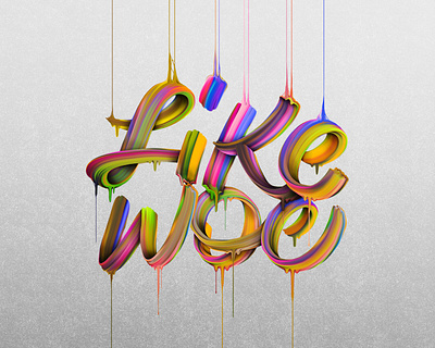 Like W0e - Experimental Type custom type design experimental graphic design hand drawn hand lettering handlettering illustration lettering letters liquid photoshop type type art type design typedesign typographic typography typography art typography design