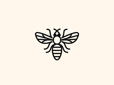 Bug - 004 - bee bee design letter logo minimal