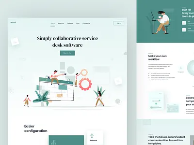 Recon - SaaS Landing Page 2019trend saas landing page saas website trendy design ui ux visual design webdesign website