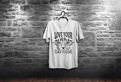 Cat lover T-Shirt cat cat face tshirt cat lover cat tshirt design flat lover tshirtdesign tshirts typography