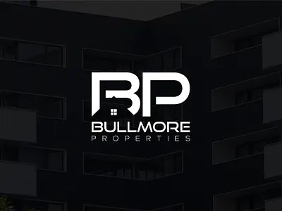 "BP" Bullmore Properties bp brand branding design flat logo monogram properties property developer property logo property management realestate realestate logo typography