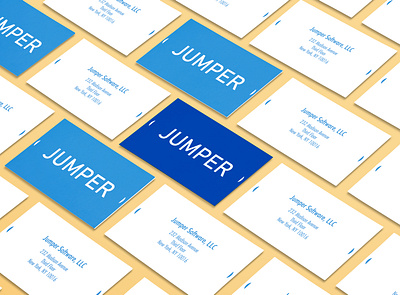 Jumper - Business Card Mockup adobe illustrator adobe photoshop branding bright business card business card design color corporate identity design identity identity branding illustration mockup print design printing redesign sketch stationery stationery design typography