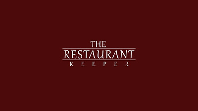 The Restaurant Keeper branding cook desent design food graphics hotels illustration logo research restaurant typography vector