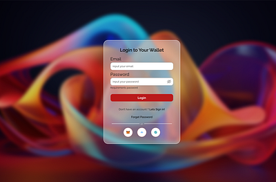 Web3 Login – Secure & Seamless Access with Glassmorphism UI blockchain ui clean coinbase crypto crypto exchange crypto login crypto wallet dark mode ui decentralized app finance fintech glassmorphism login page metamask modern neumorphism nft technology wallet connection web3 ui