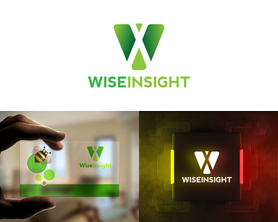 WiseInsight logo brand branding company design icon iconic logo illustration logo logotype minimal presentation simple symbol icon technique technology