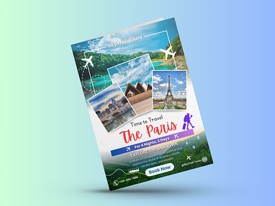 Tourism Agency Flyer Design advertising design flyer flyer design graphic design graphic designer marketing mountains tourism travel