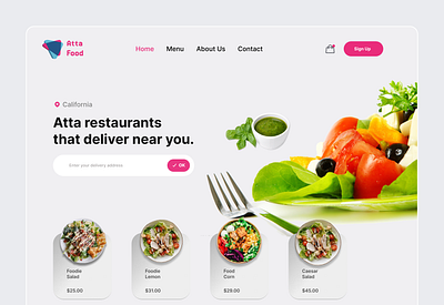 Food Web Design appdesign artwork behance branding design designfeed dribbble figma food graphicdesign icon illustration logo logodesigns uiux uiuxdesign uxdesigner website