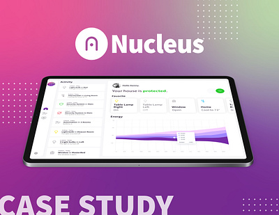 Nucleus Case Study app behance casestudy identity ios ipad pro logo science