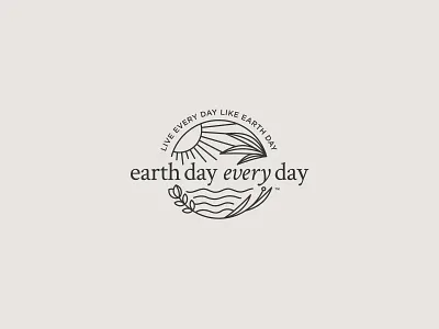 Earth Day Every Day branding conservation design earth earthday illustration logo mark ocean vector