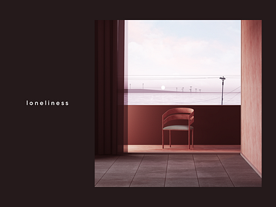 Loneliness 3d c4d cgi cinema4d design illustration render set