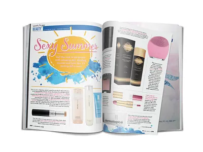 Pilates Style Magazine branding copywriting illustration indesign print typography web