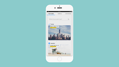 Flights booking service (mobile) app design minimal ui ux