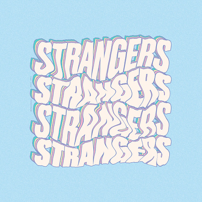 STRANGERS art art entertainment art digital branding design digital illustration ilustracion ilustração typography vaporwave