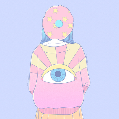 THE EYE aesthetic art art entertainment art digital desenho design digital illustration ilustracion ilustração vaporwave