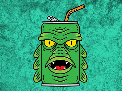 Creature Can creature design illustration monster vector