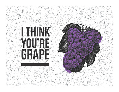 fruit friendships | grapes branding design grapes illustration stationery vintage