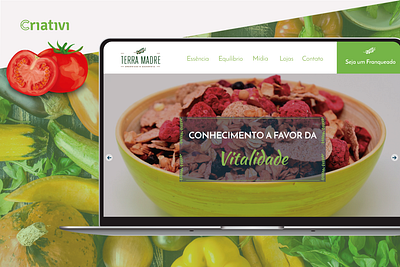 Site Terra Madre Saudáveis design food theme wordpress