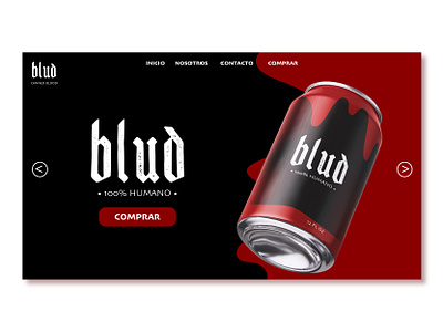 Blud - for the modern vampire blood branding can design drinks fantasy fiction graphic illustration illustrator landing page logo logodesign mockup story true blood vampire vector vector art