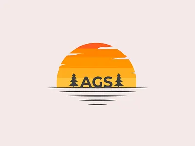 AGS Logo brand branding design flat identity illustration illustrator lettering logo type typography vector