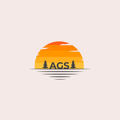 AGS Logo brand branding design flat identity illustration illustrator lettering logo type typography vector