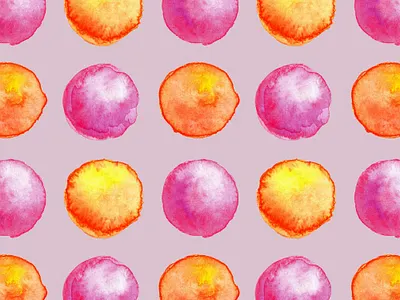 Juicy watercolour spheres abstract colorful dot fun girly pattern pink sphere watercolor