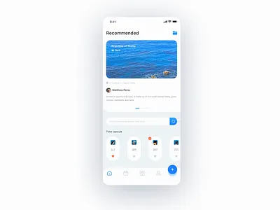 Photography sharing App Interaction animation app card demo mobile picture principle ui ux video