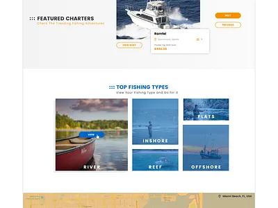 Fish Point | Home Page Concept design figma fishing fishing trips home page concept ui ux web design website design