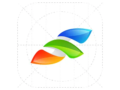 F logo bolt creative design icon illustration logo mark