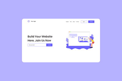 Build Your Own Website Now landing page design landingpage web webdesign website website design