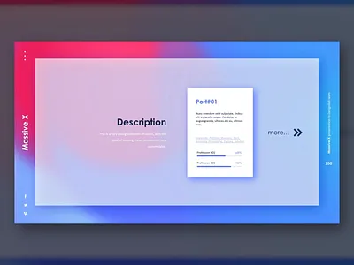 Fresh Portfolio Gradient Slide Design #03 amazing animation business card design business presentation compatible designball gradient idea ideas illustration massive x portfolio powerpoint template pptx presentation presentation template slide slide design vector