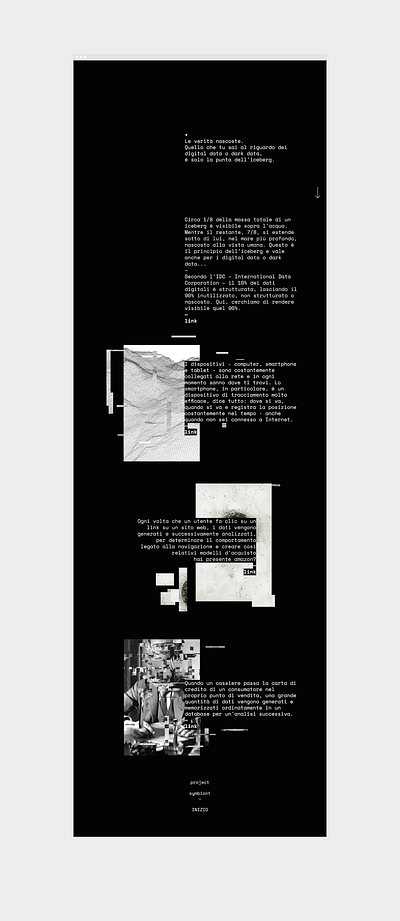 Symbiont — Dark data architecture data design graphic minimal typography ui ux website