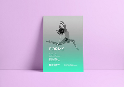 Forms Dance Poster advertising brand branding dance dancing design entertainment flyer forms logo logotype performance poster poster art poster design promo show theatre type typogaphy
