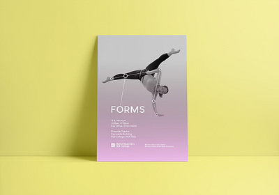 Forms Dance Poster abstract advertising brand branding creative dance dancer dancers dancing design flyer logo logotype performance performer performing arts poster poster design show theatre
