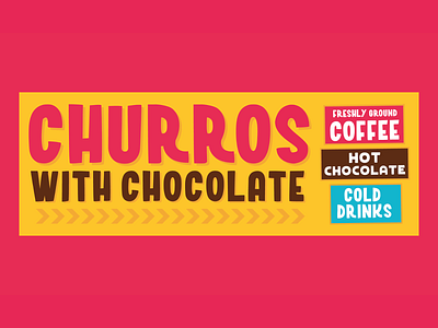 Senor Churro Banner advertisement banner banner ad banner design brand branding chocolate chocolates churro churros desert design drinks hot drinks logo logodesign logotype mexico spain spanish
