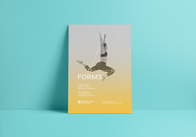 Forms Dance Poster abstract brand branding colours dance dancer dancers dancing design flyer gradient logo logotype performance performer poster poster design show typography yellow