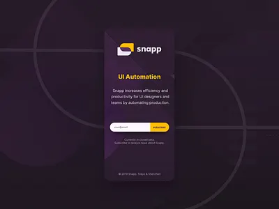 SnappUI susbcription page application dark mode design design tool light mode macos plugin shapes simple sketch subscription tool ui web website