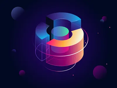 Beautiful pie illustrations | 2.5D插图 design finance illustration