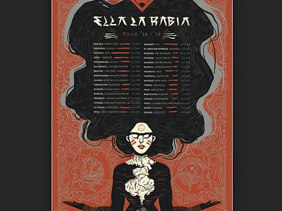 ELR - Tour Poster band canary islands design gran canaria illustration island poster poster art rock tour