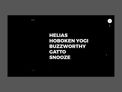 Juraj Molnár - Project Menu black distortion image interaction menu motion navigation typography ui ux web web design website