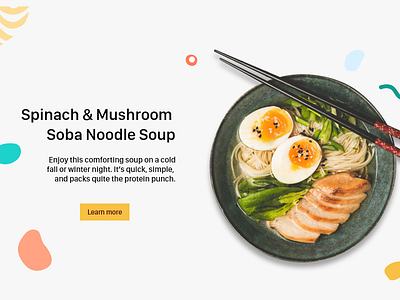 Noodle-landingpage-food branding design landingpage ui