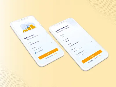 Expense Manager - SignIn/SignUp app app ui application design digital login mobile mobile app design onboarding illustration onboarding screens onboarding ui signin signup ui