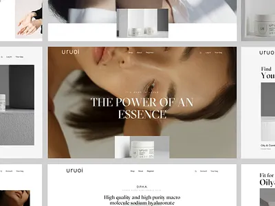 Uruoi Japanese Skincare E-commerce Website SOTD on Awwwards animation interaction motion promotion typography ui ux video web website