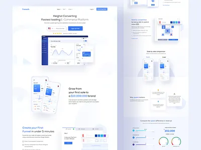 Website Builder 2019best blue builder business clean dashboard ecommerce homepage landing page design landingpage minimal shopify uidesign uiux website website builder white