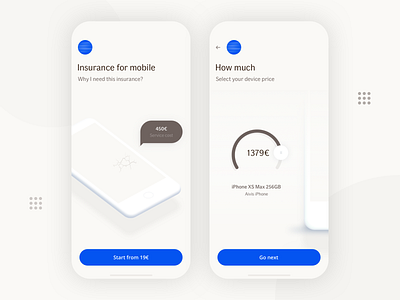 Insurance for Mobile Concept application design insurance latvia mobile phone riga ui ux