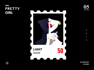 pretty girl 05 design illustration ui