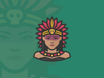 Aztec Nobelwoman avatar aztec aztecs face human icon illustration mexican mexico people person woman