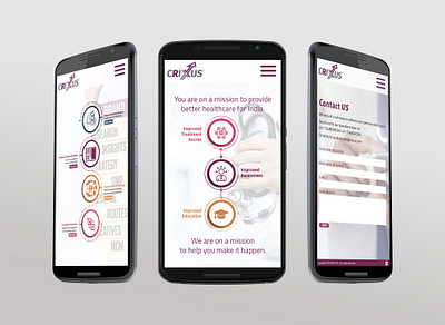 Crixus Healthcare Communication design ui website design